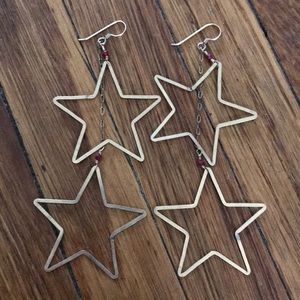 Falling star earrings